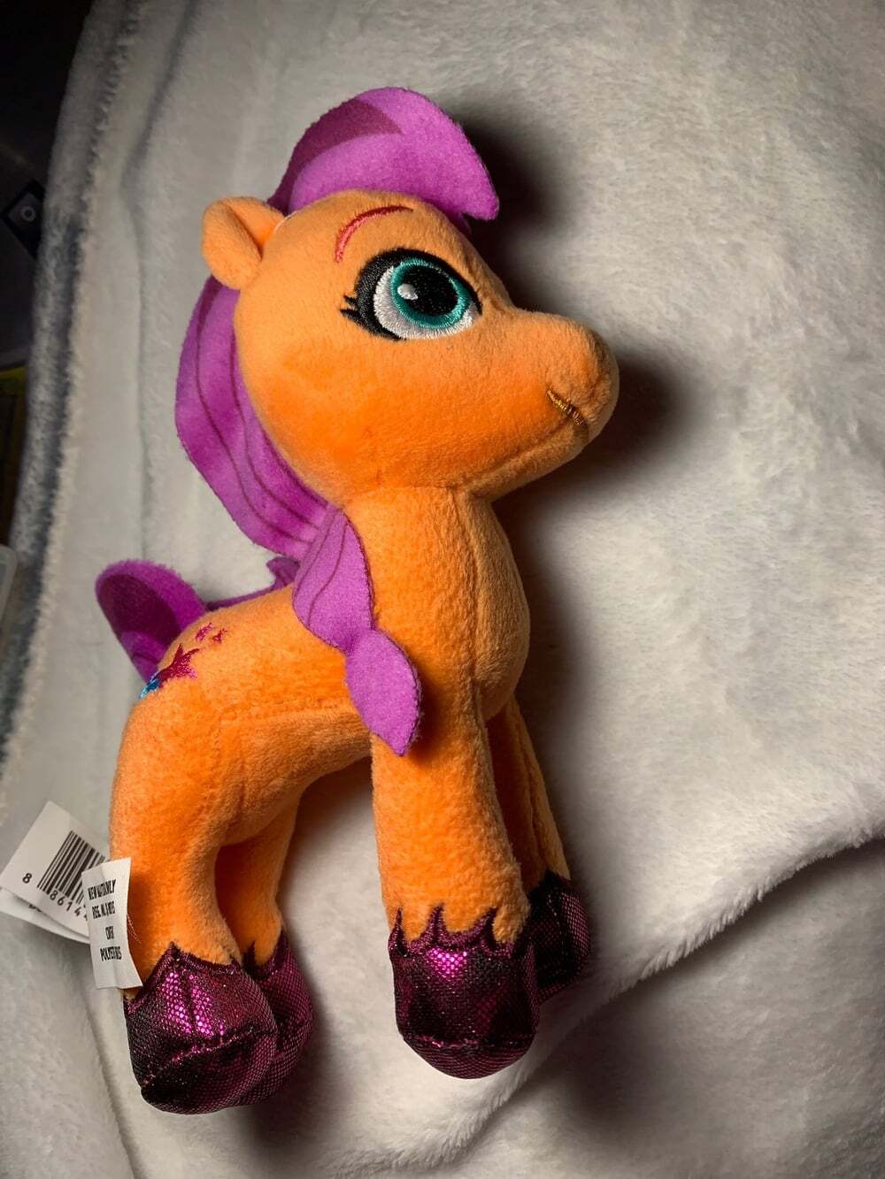 My Little Pony Orange and purple mane  2021 Hasbro stars cutie mark  plush